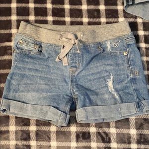 Justice jean shorts. Size 8R.
